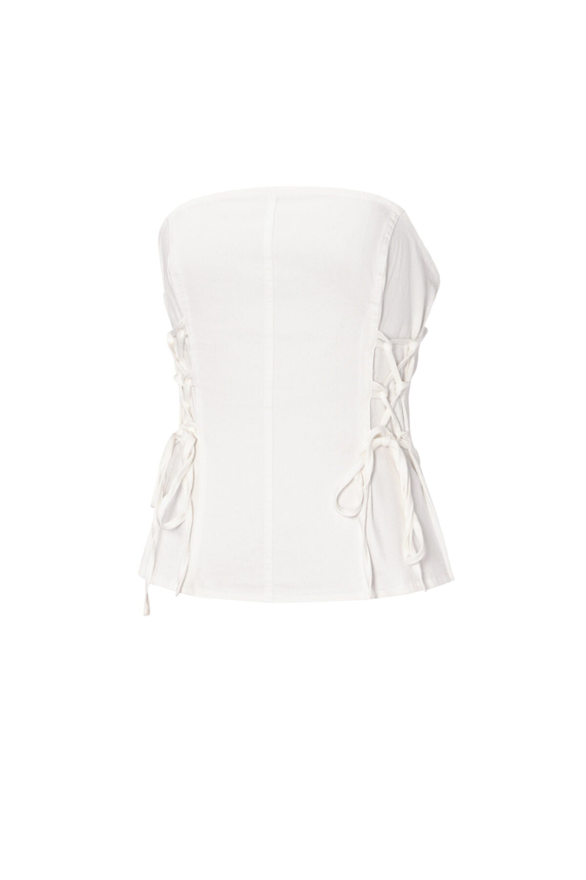 Witte Denim Top
