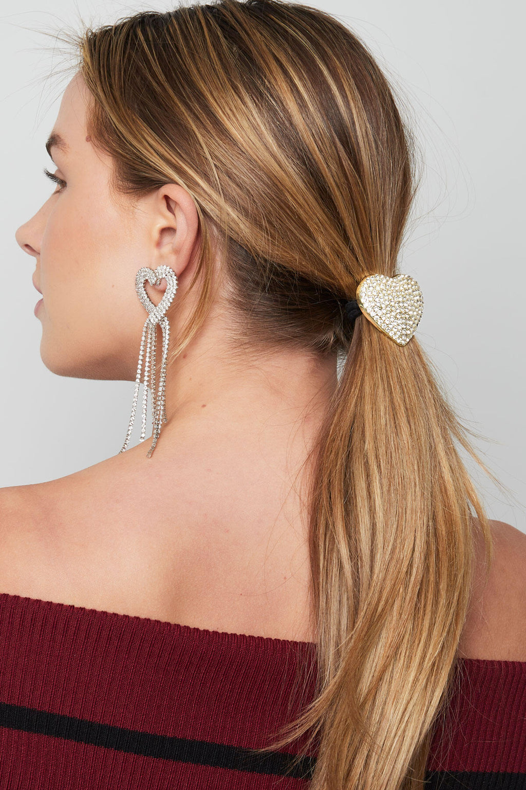 Stylish Pink and Gold Alloy Hair Ties for Elegance