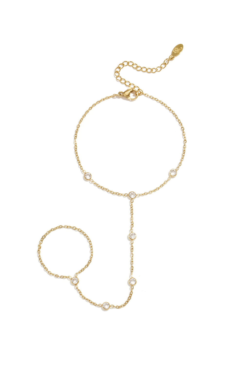 Elegant Rhinestone Hand Chain - All Fit, Daily Wear