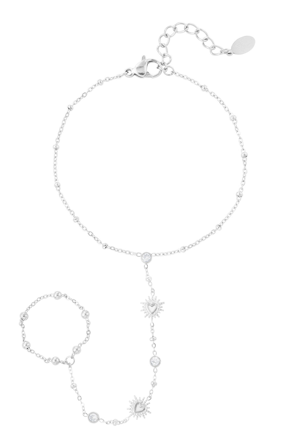 Elegant Stainless Steel Hand Chain in Silver and Gold