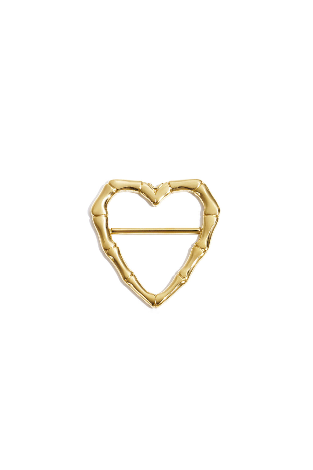 Elegant Gold Heart Silk Scarf Clip for All Occasions