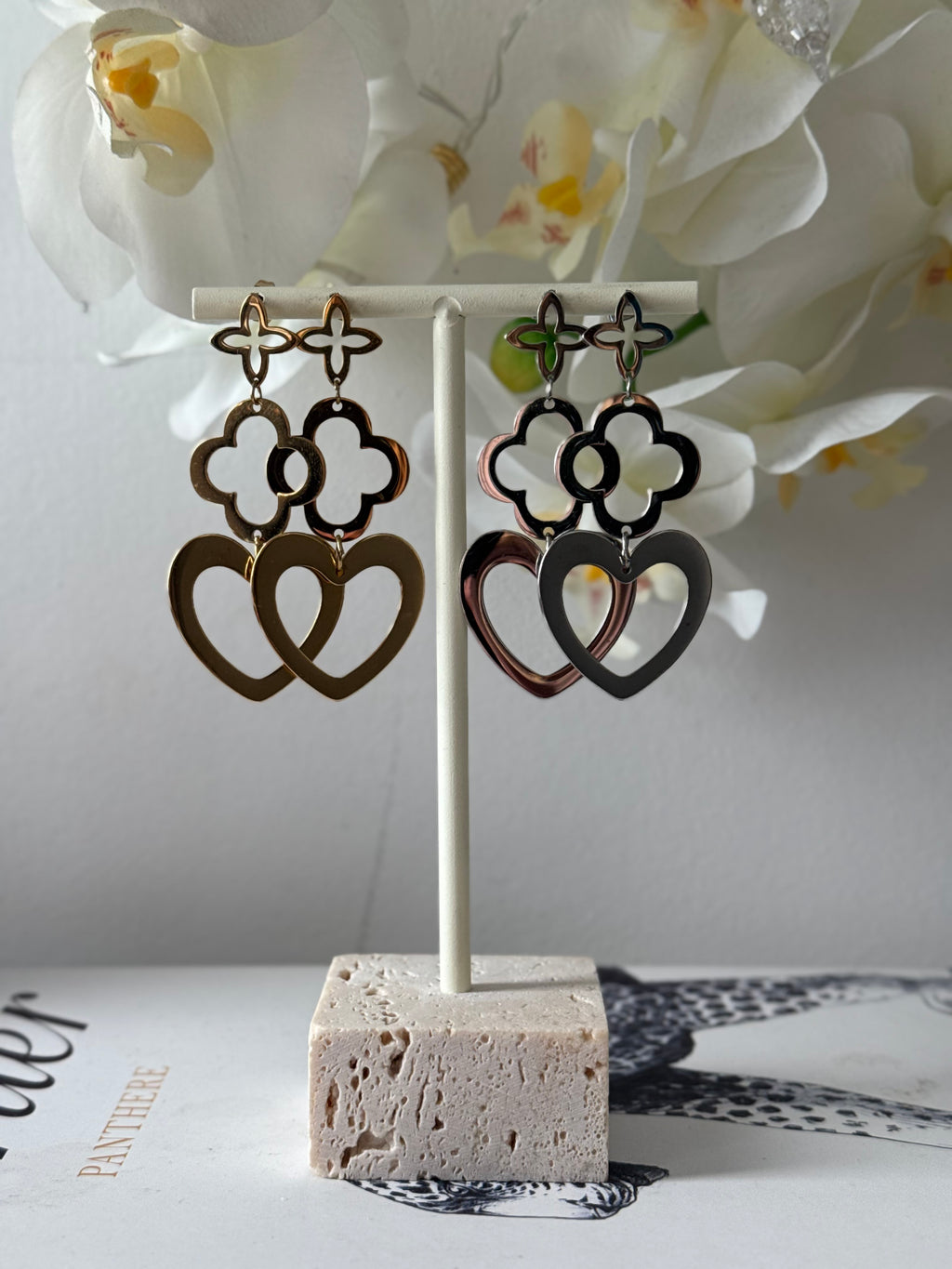 Charmante trio oorbellen