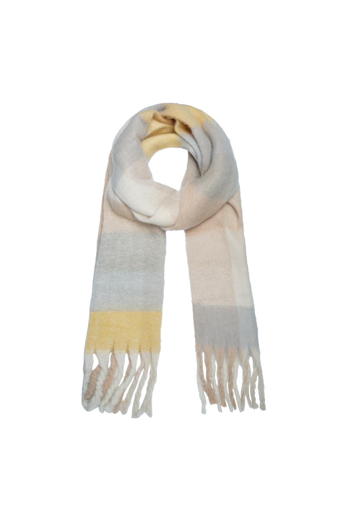 Wintersjaal ombre - Geel