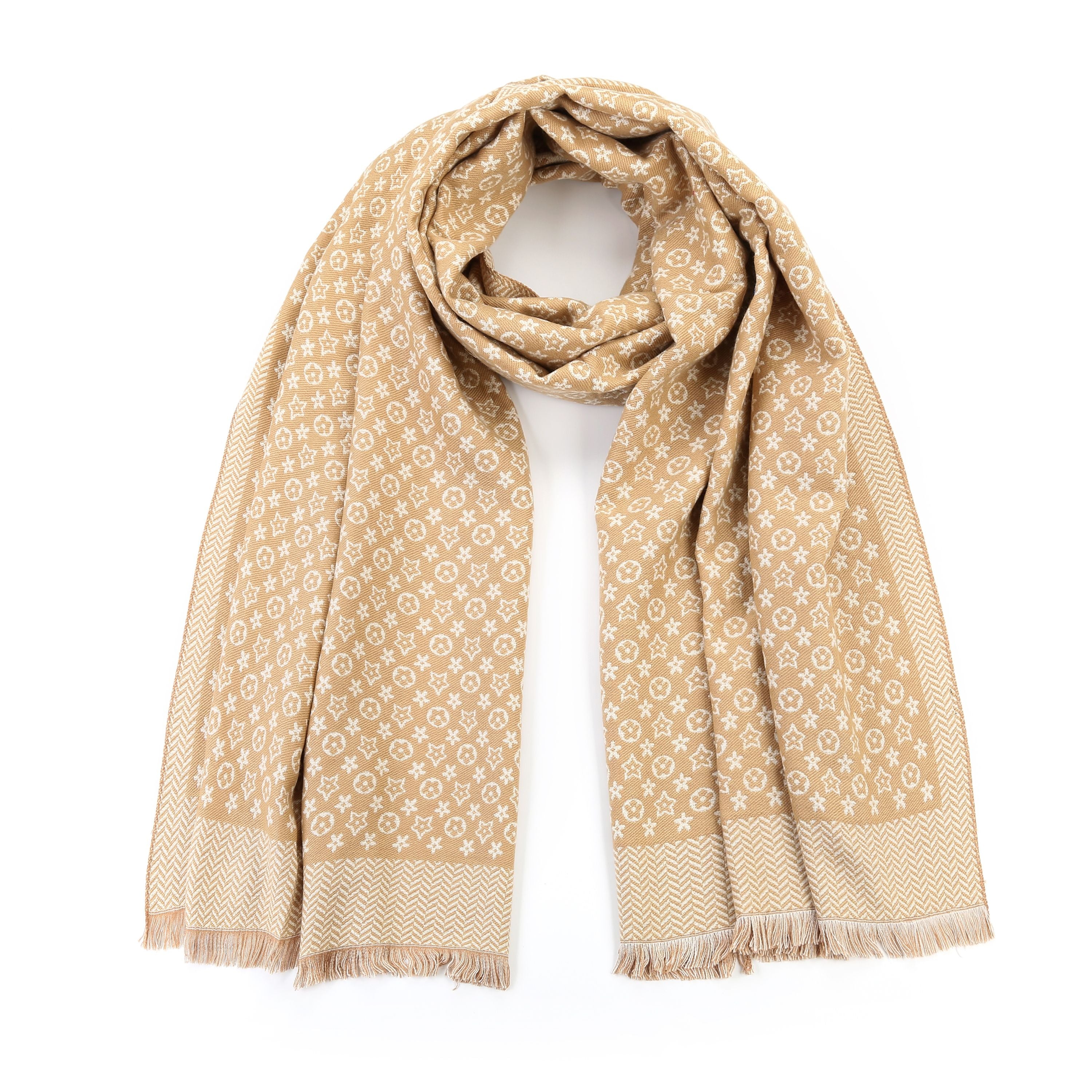 Luxe winter sjaal - Beige