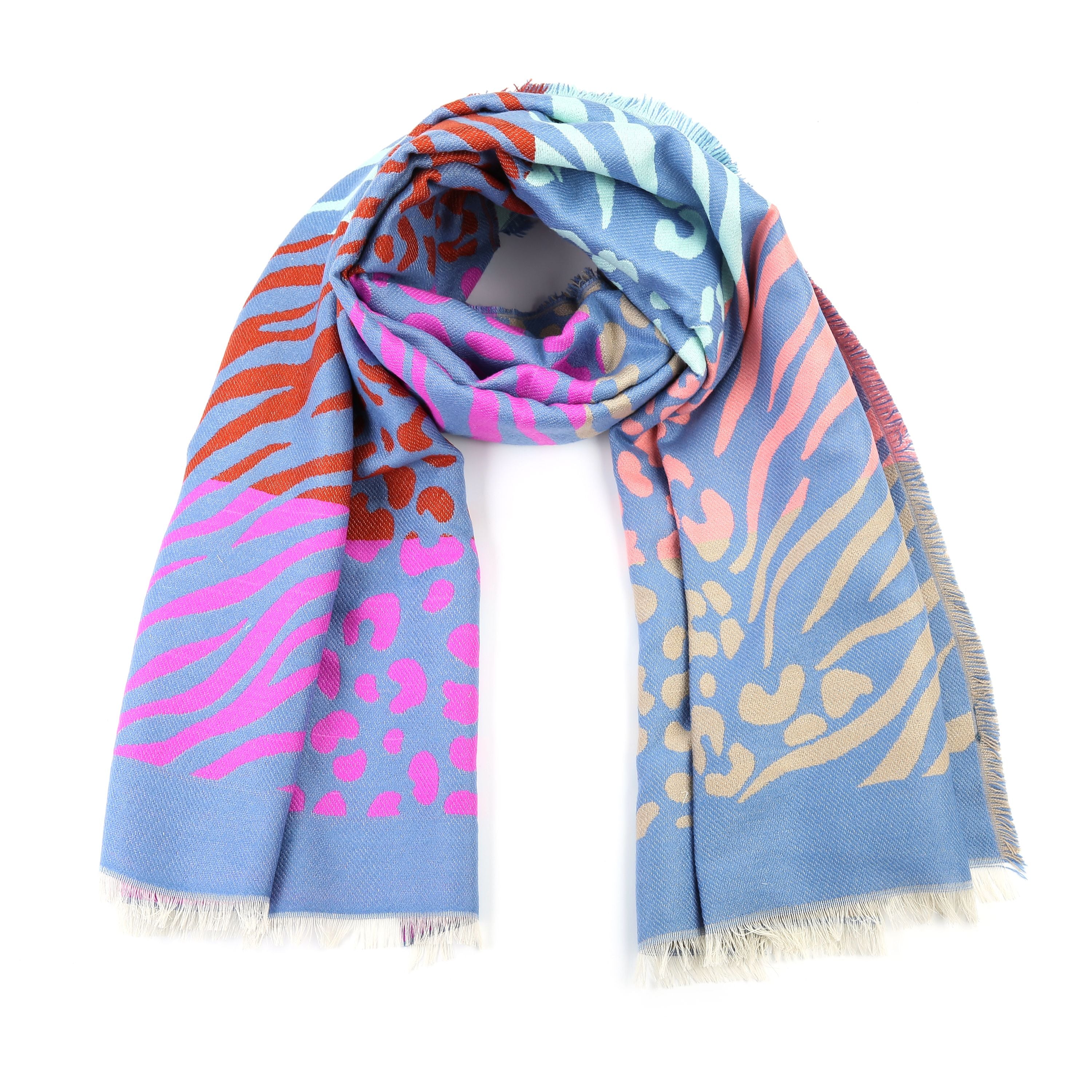 Wild glow sjaal - Blauw