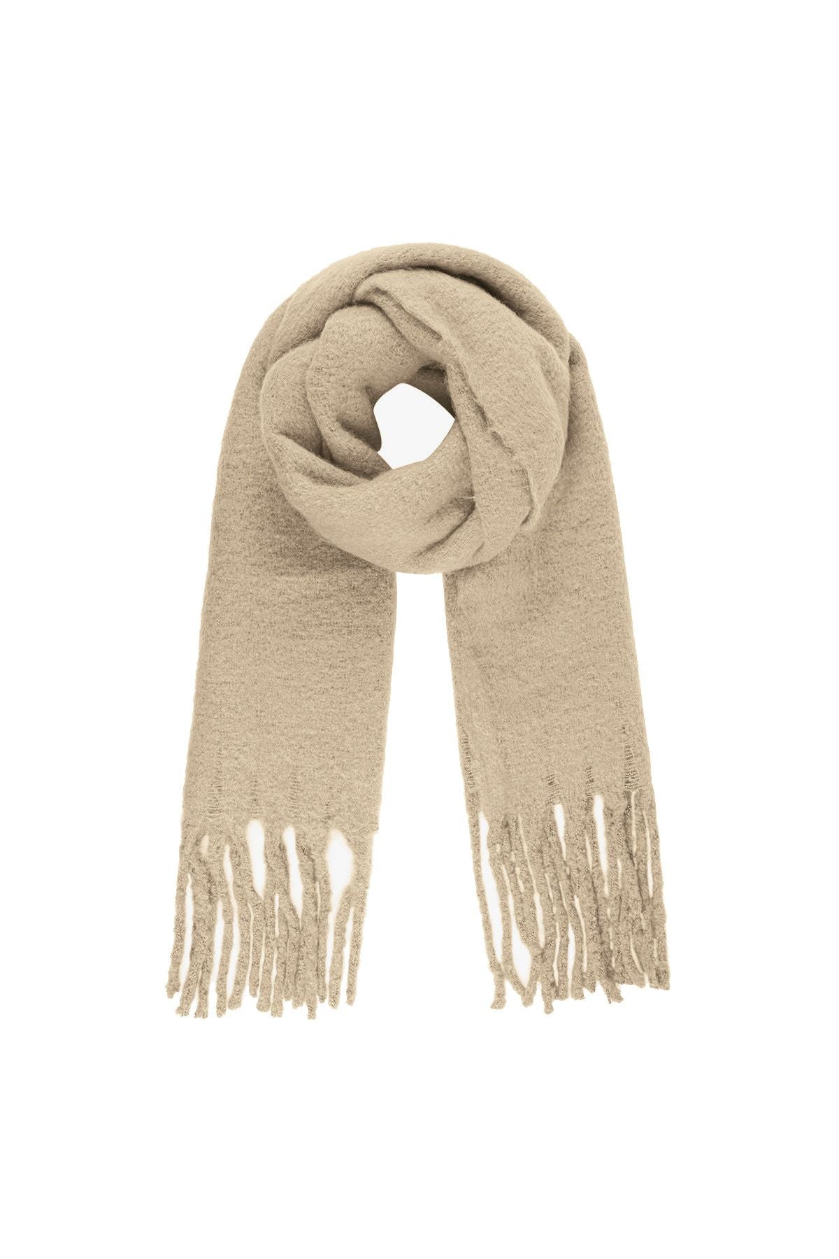 Sjaal effen - Beige