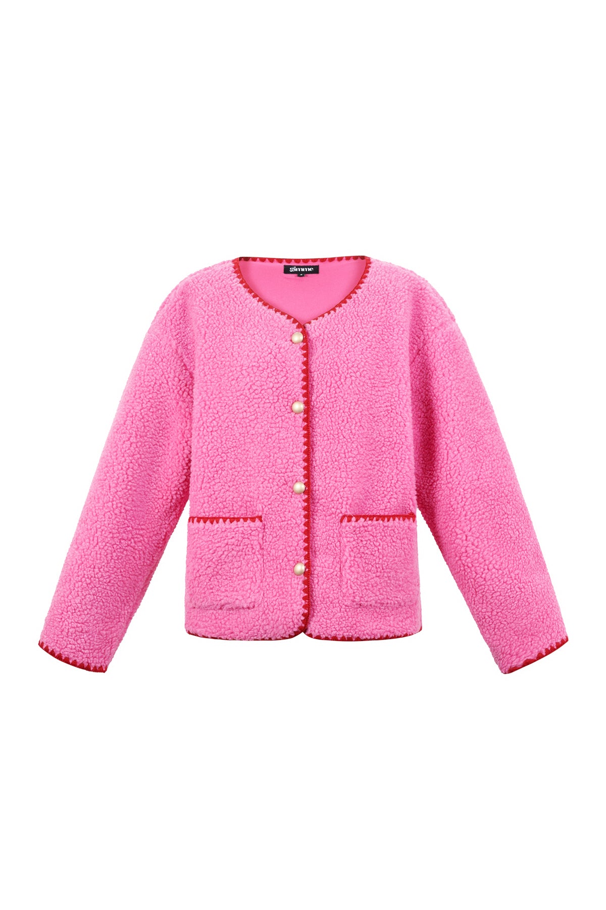 Stylish Color Clash Woven Jacket for Fall/Winter