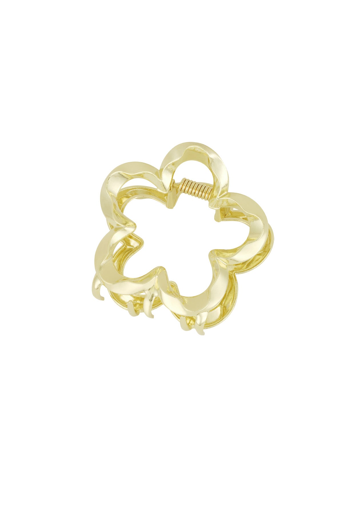 Elegant Gold Flower Hair Clip for Daily Glam