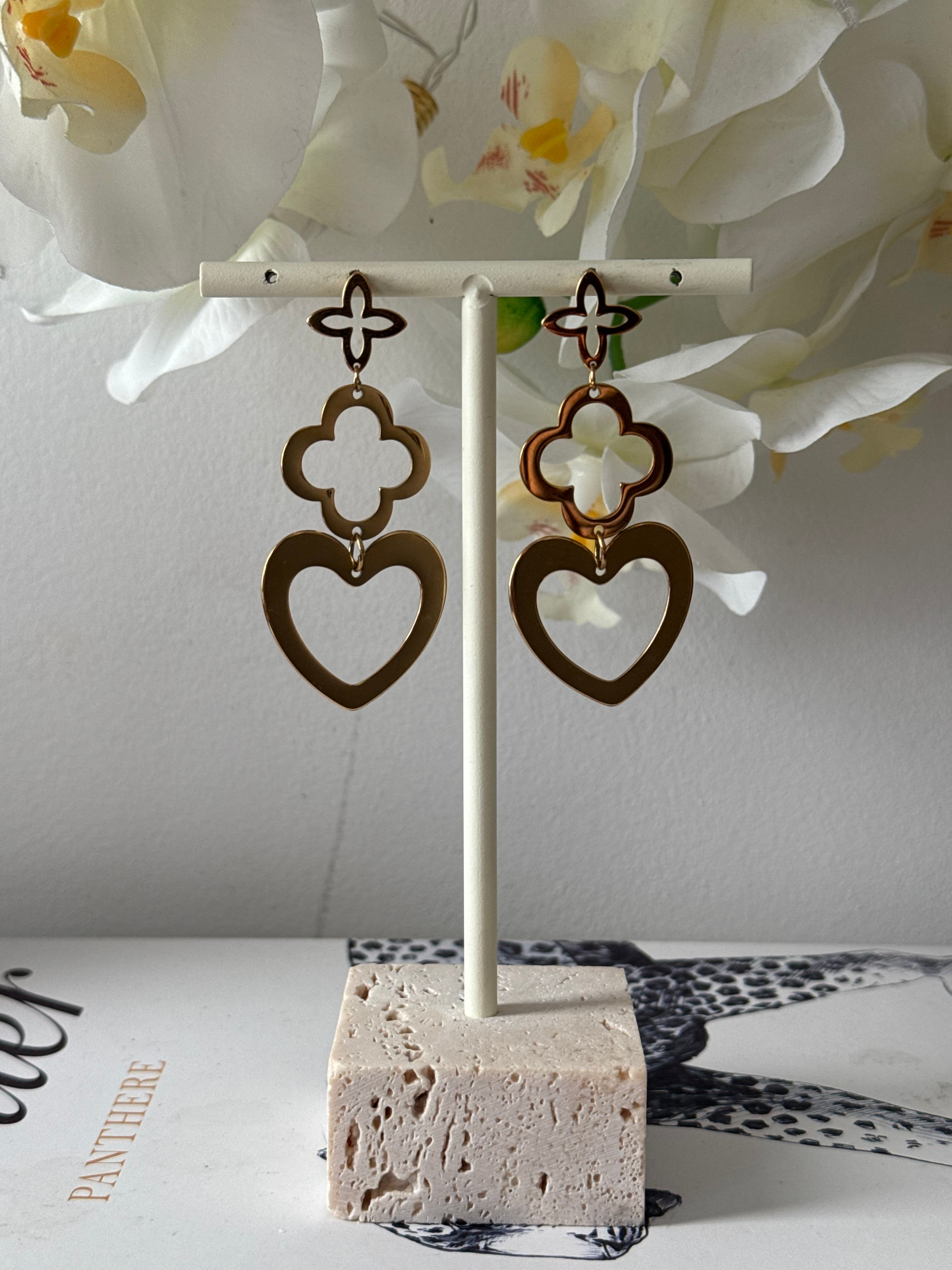 Charmante trio oorbellen