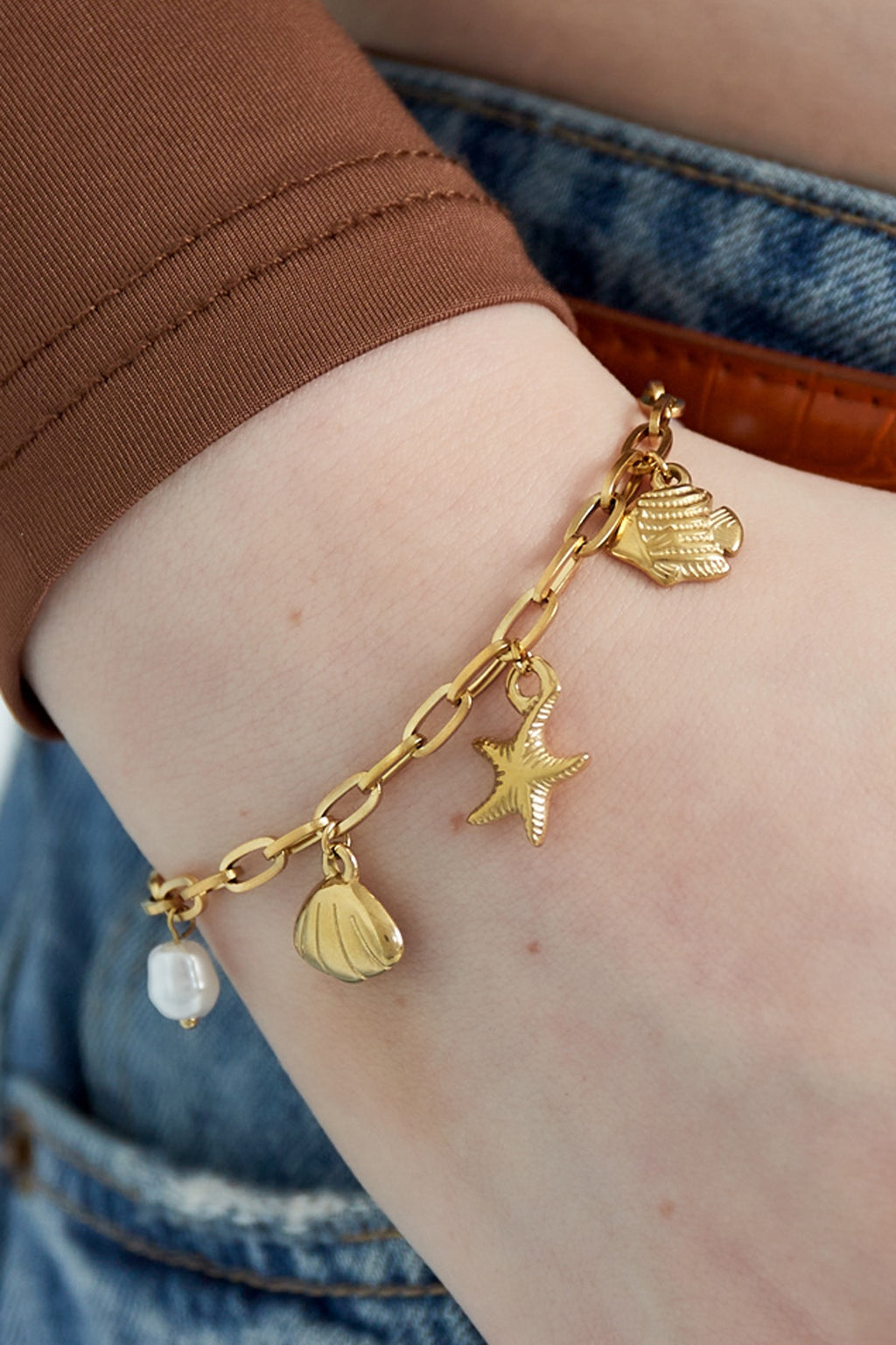Sea charm armband