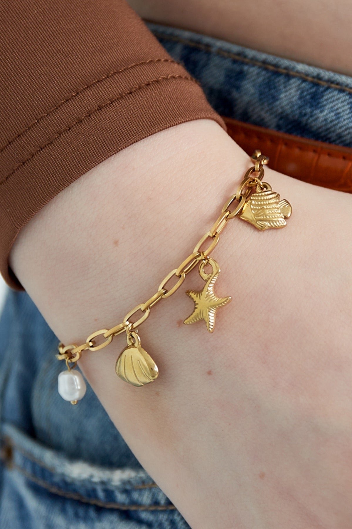 Sea charm armband