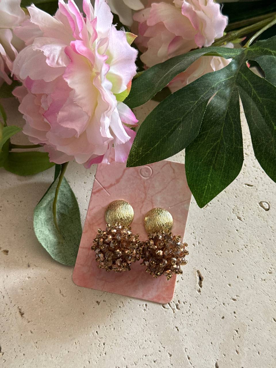 Petal & Texture Drop Oorbellen