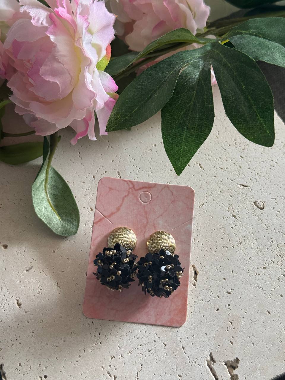 Petal & Texture Drop Oorbellen