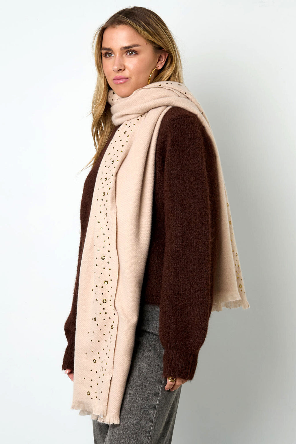 Soft & Stylish Winter Scarf for Women in Khaki, Apricot, Army Green, Black