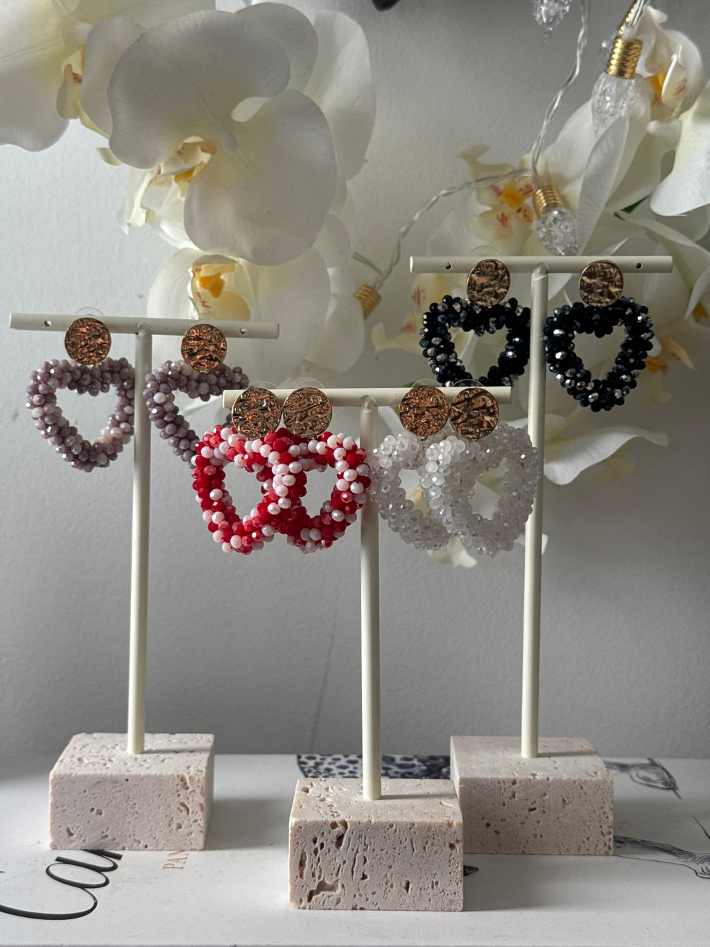 Amara heart oorbellen