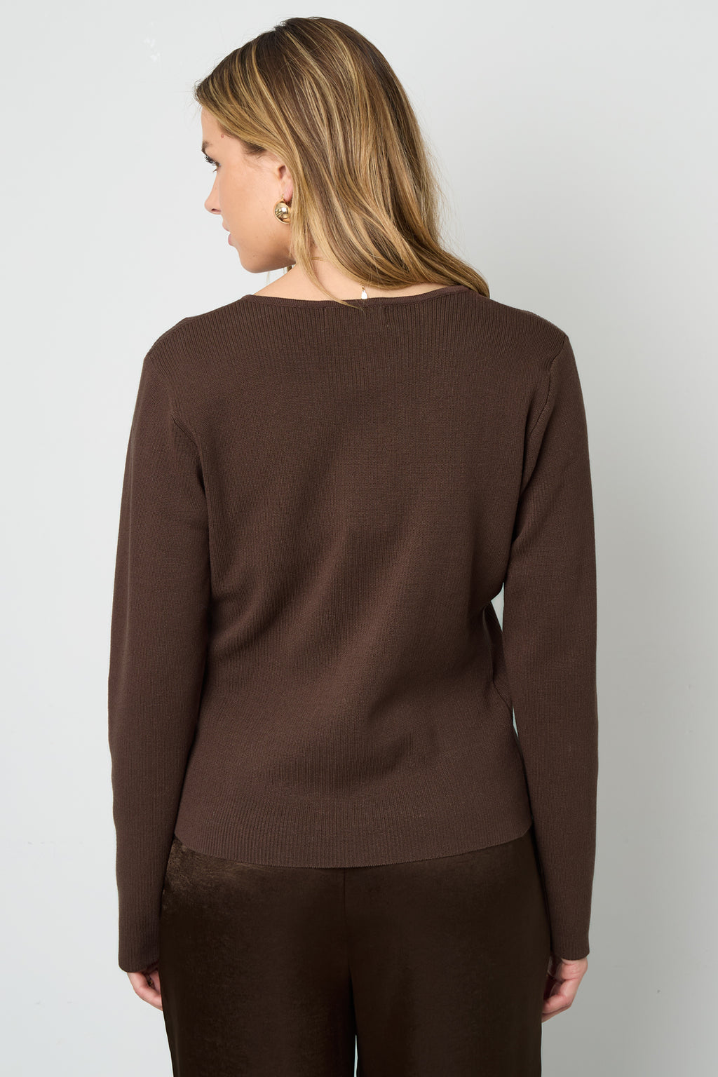 Elegant Viscose Knit Cardigan for Fall/Winter