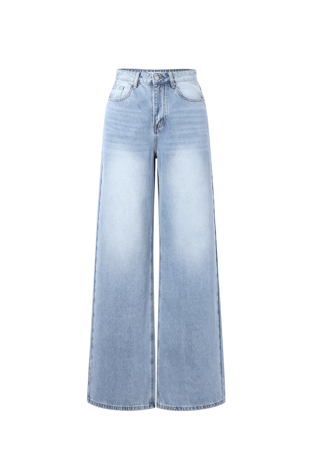 Gimme Wide Leg Cotton Denim Pants for Spring/Summer