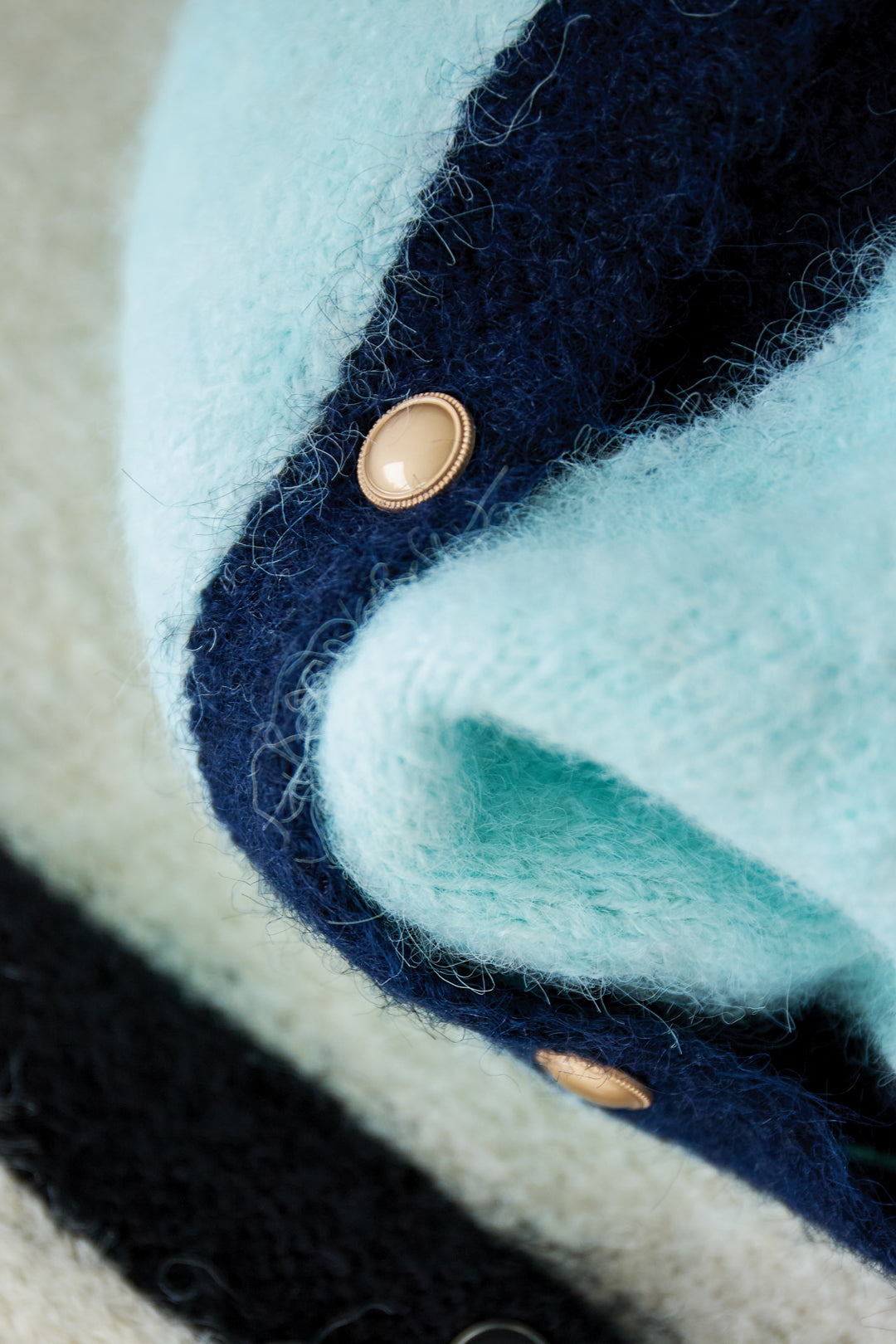 Soft Knit Cardigan for Spring/Summer in Pink, Blue & Beige