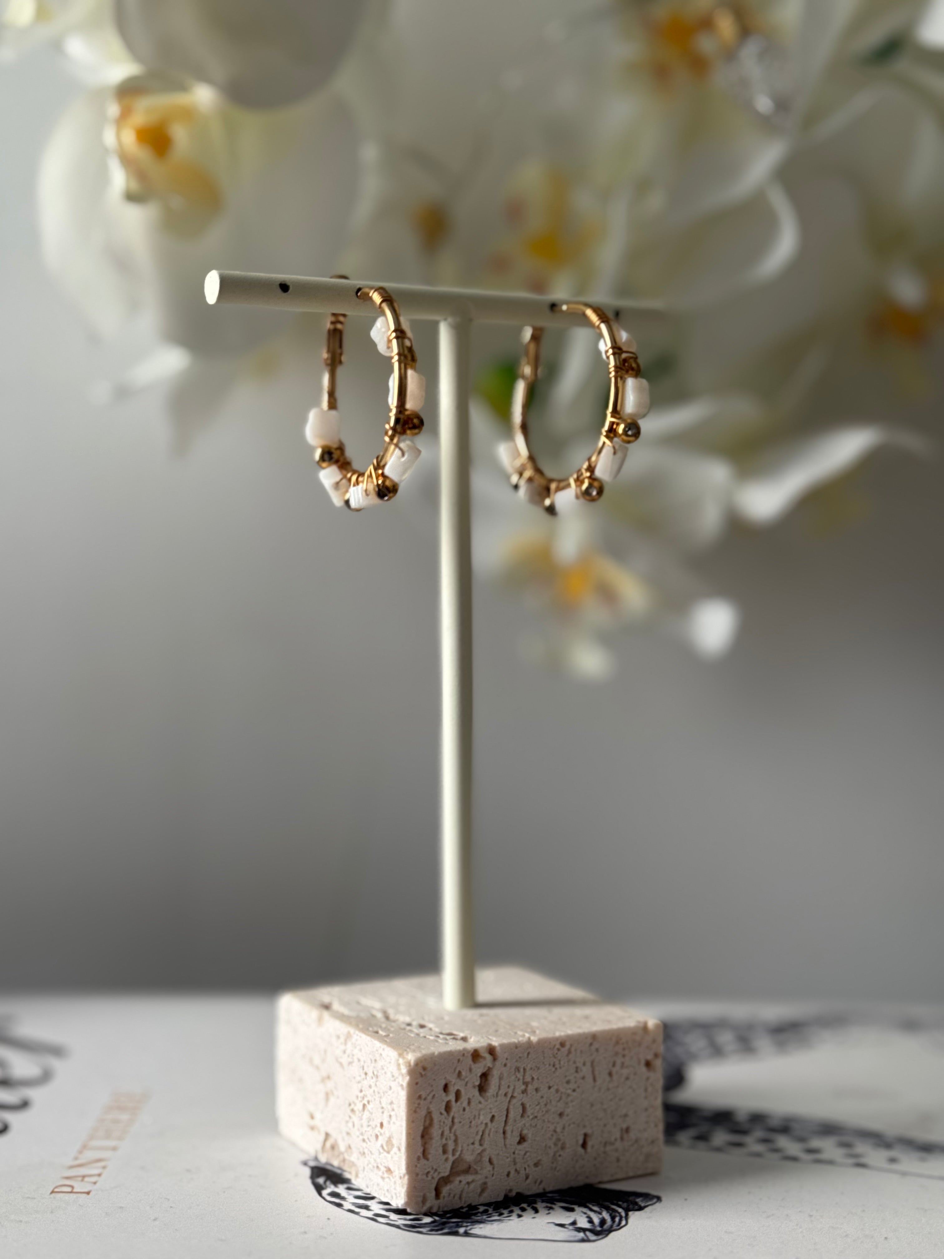 Soft pearl oorbellen
