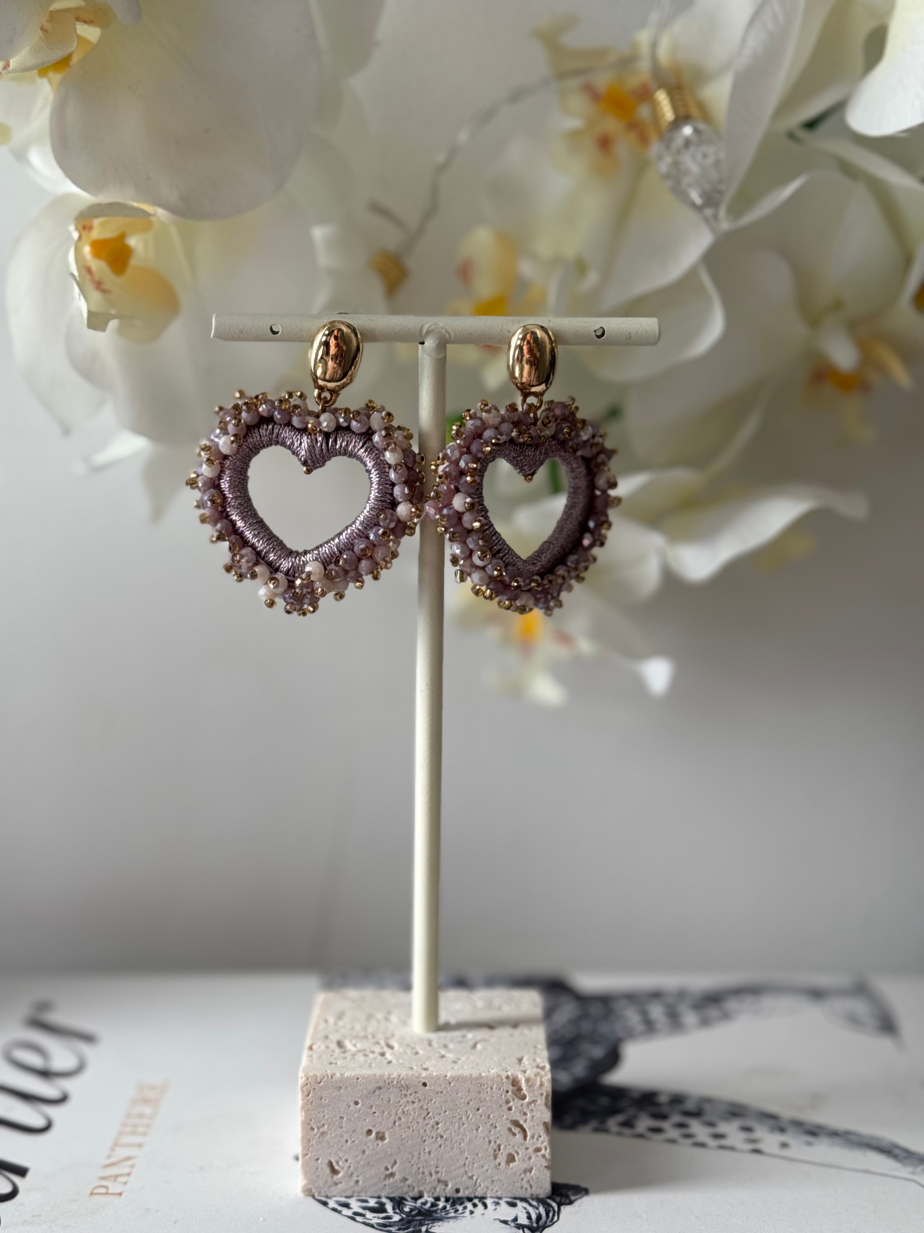 Luna Hearts oorbellen