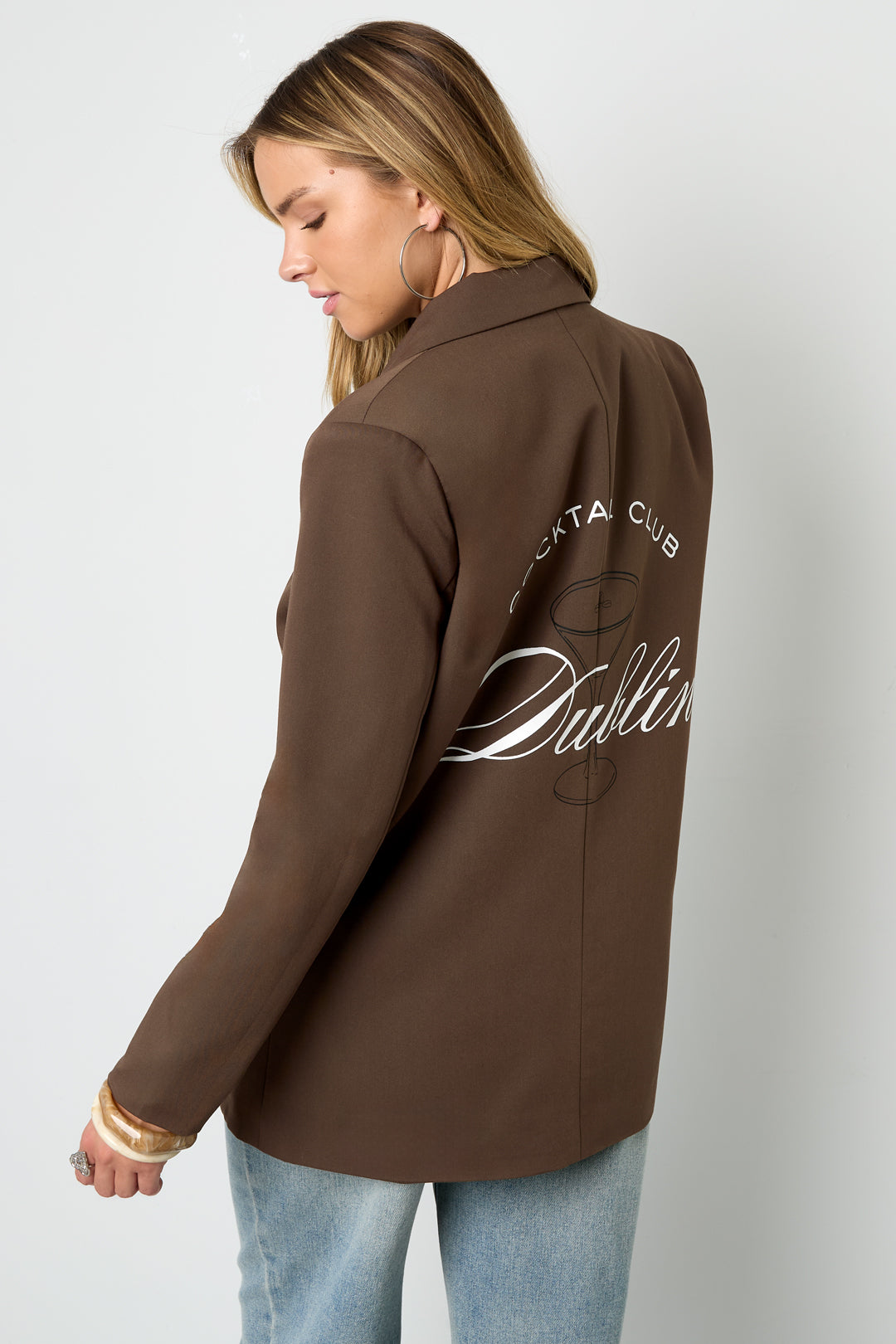 Elegant Ladies' Suit Set in Grey & Coffee Brown for Fall/Winter
