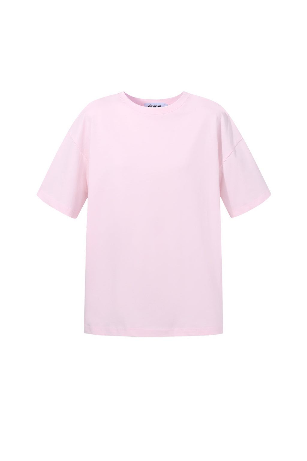 Gimme Heart Knitted Cotton T-Shirt - Pink & White