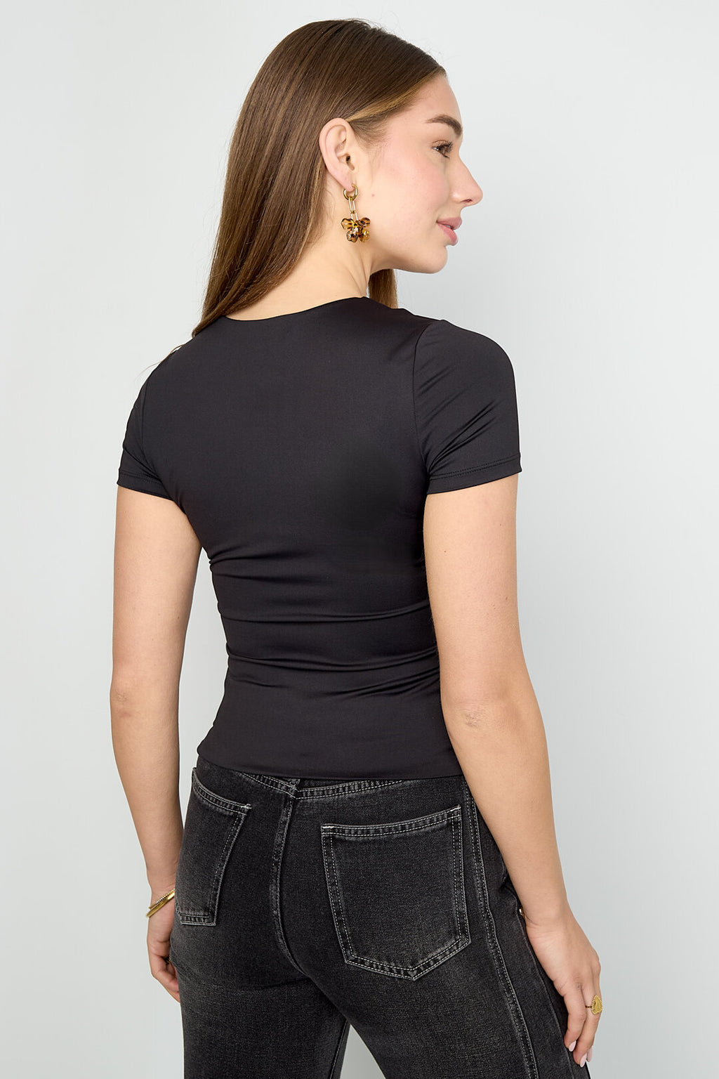 Gimme Ribbed Fitted T-Shirt