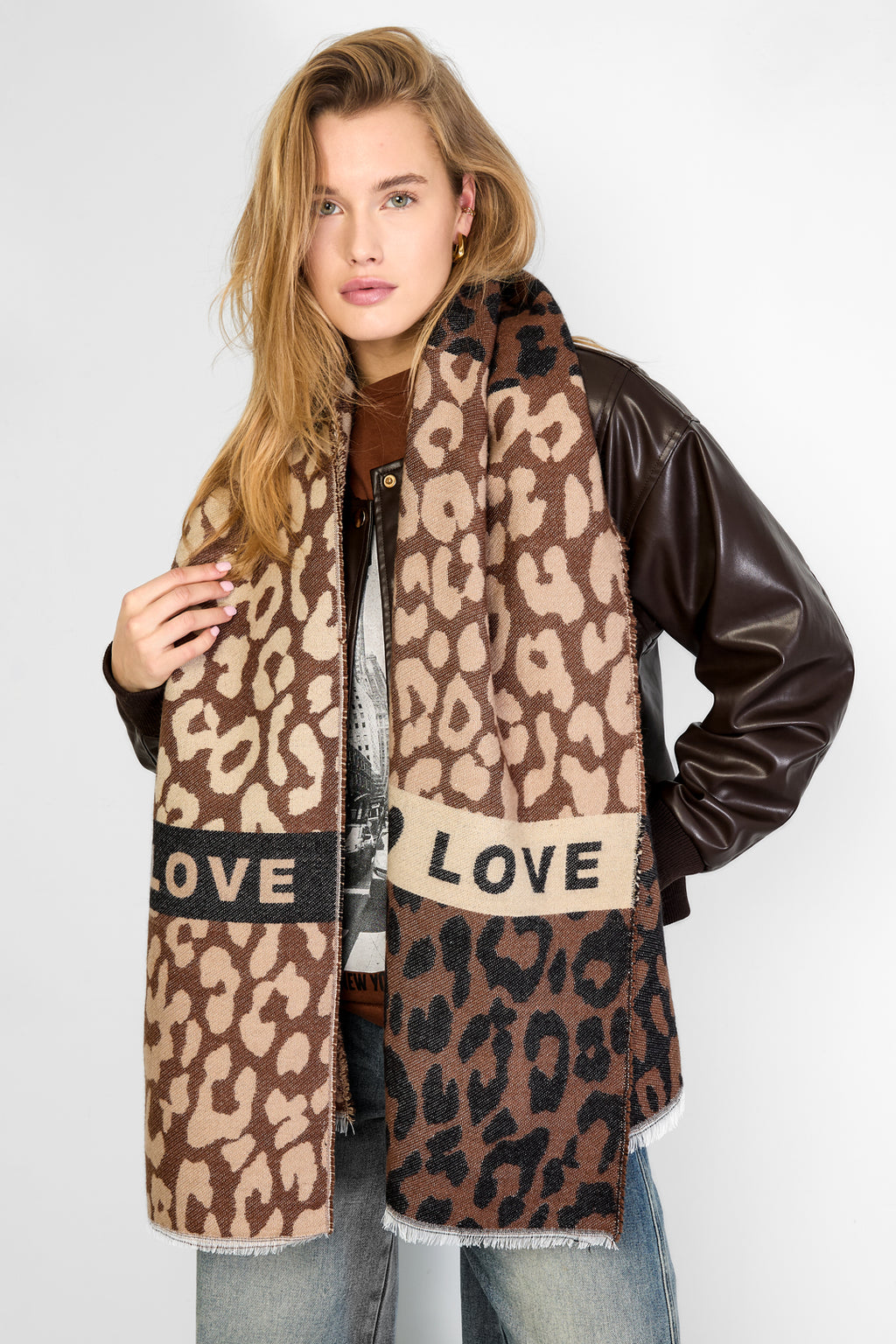 Lovelle Leopard Sjaal