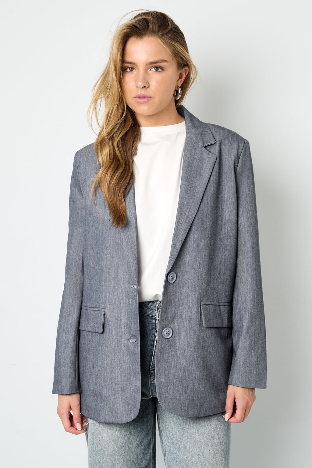 Elegant Khaki & Grey Woven Ladies' Suit Set for Fall/Winter