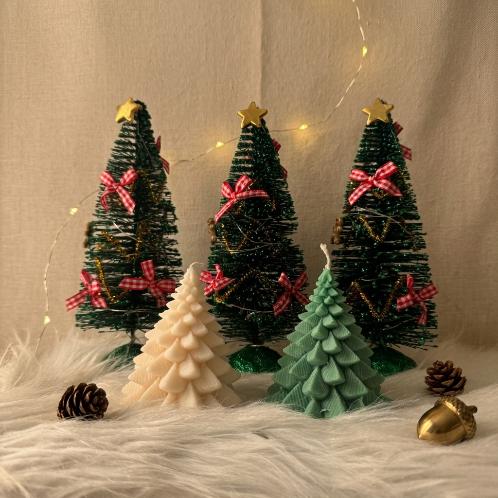 Kerstboom Kaars Breed