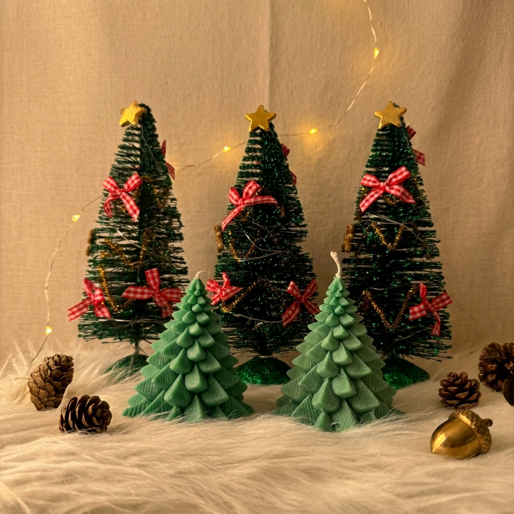 Kerstboom Kaars Breed