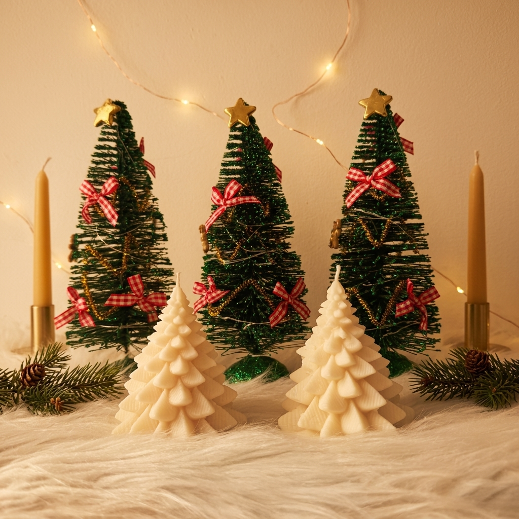 Kerstboom Kaars Breed